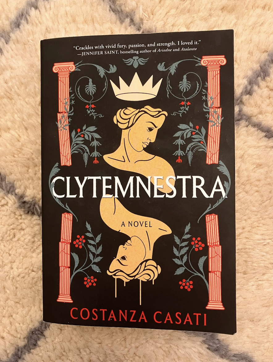 Artsy 'Clytemnestra' cover evokes a card deck imagery—but is she the queen, or the “superior” king?